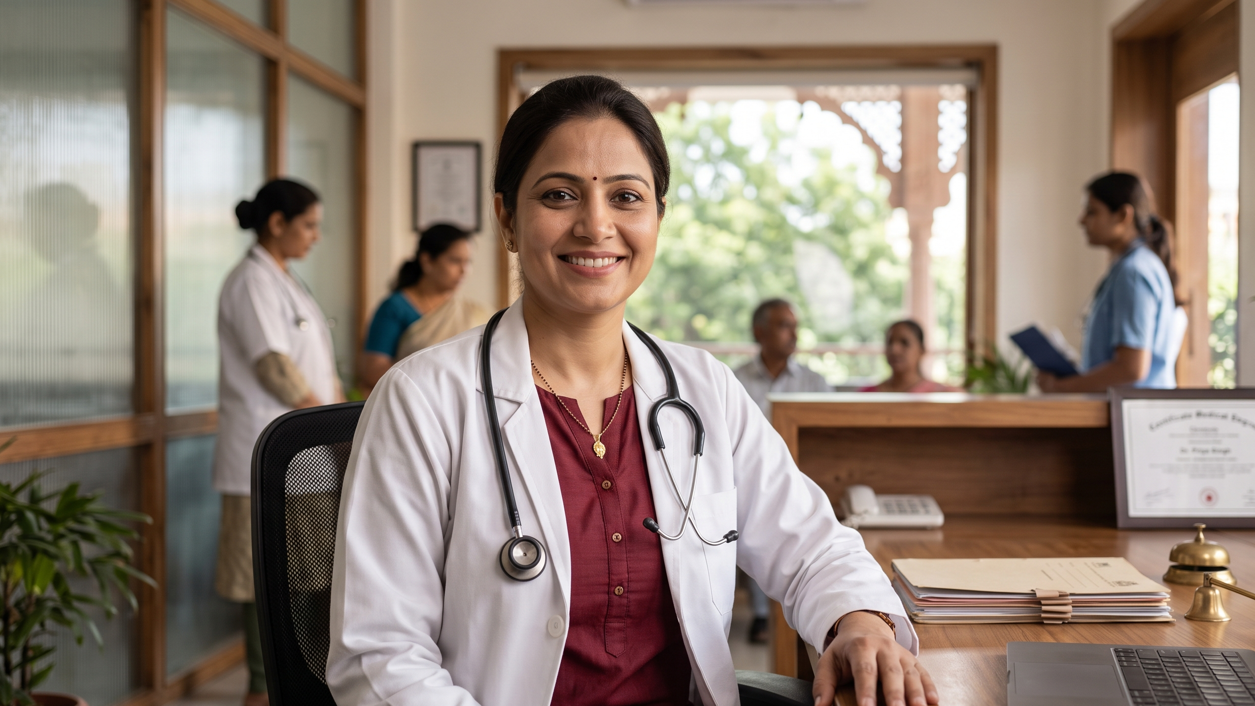 Indian female doctor