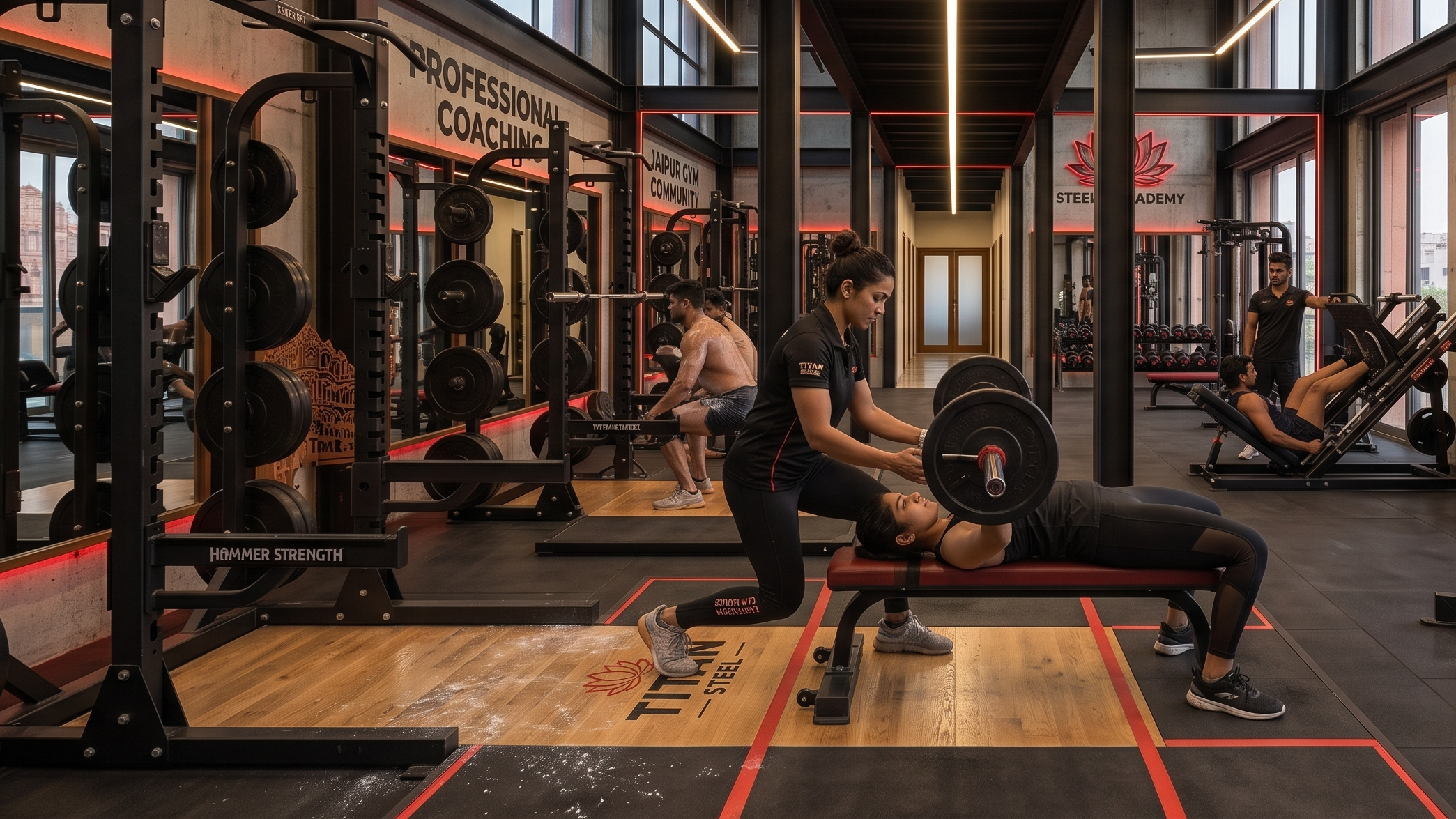 Fitness coach training member