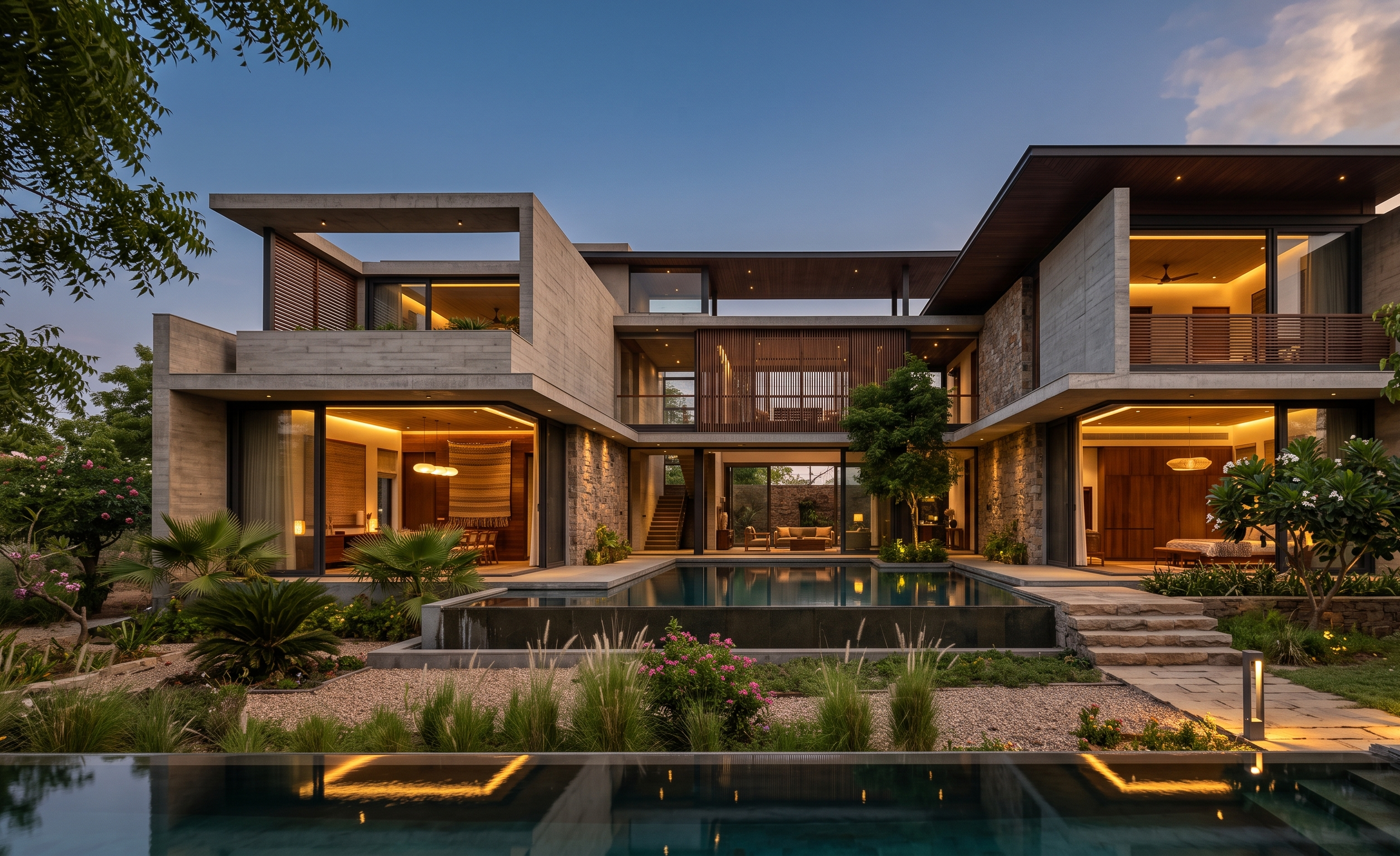 Contemporary Indian residence